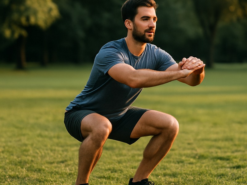 Persona che fa esercizio fisico